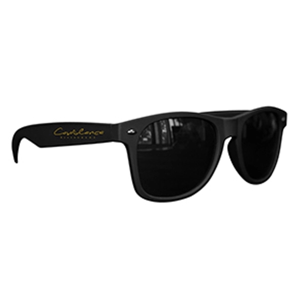Matte Soft Rubberized Miami Sunglasses - Image 2