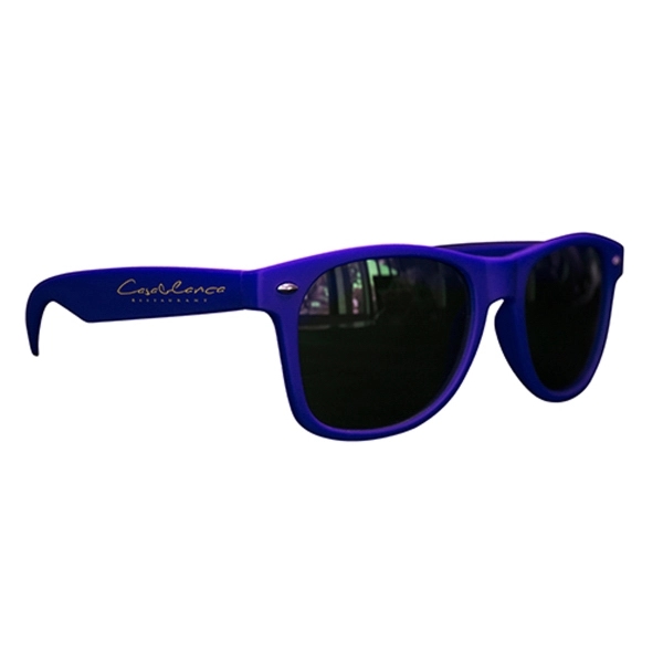 Matte Soft Rubberized Miami Sunglasses - Image 3