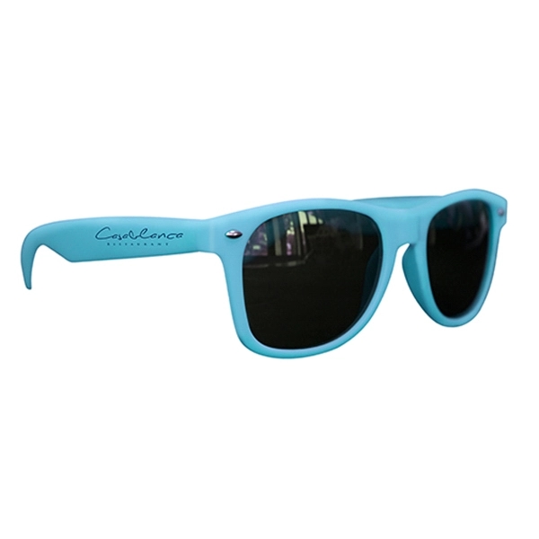 Matte Soft Rubberized Miami Sunglasses - Image 4