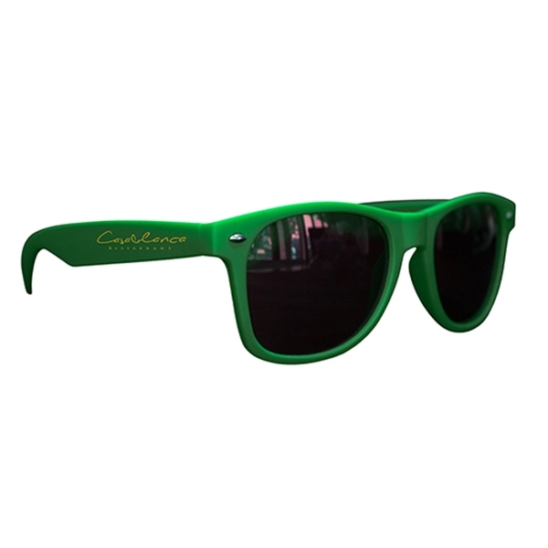 Matte Soft Rubberized Miami Sunglasses - Image 1