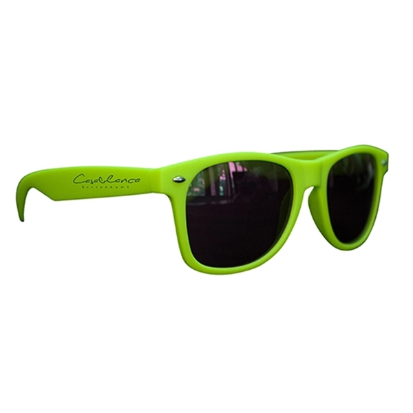 Matte Soft Rubberized Miami Sunglasses - Image 5