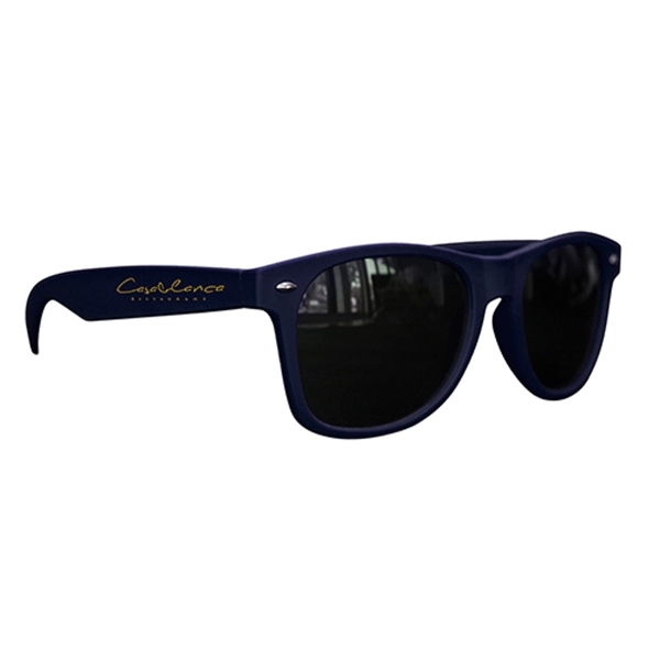 Matte Soft Rubberized Miami Sunglasses - Image 7