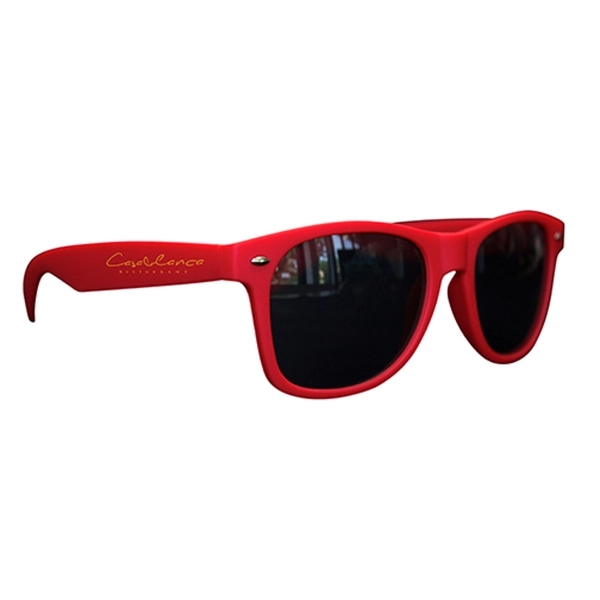 Matte Soft Rubberized Miami Sunglasses - Image 9