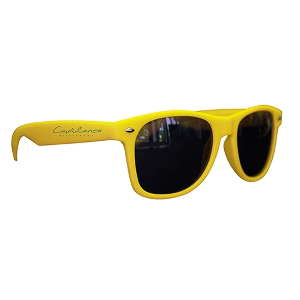 Matte Soft Rubberized Miami Sunglasses - Image 11