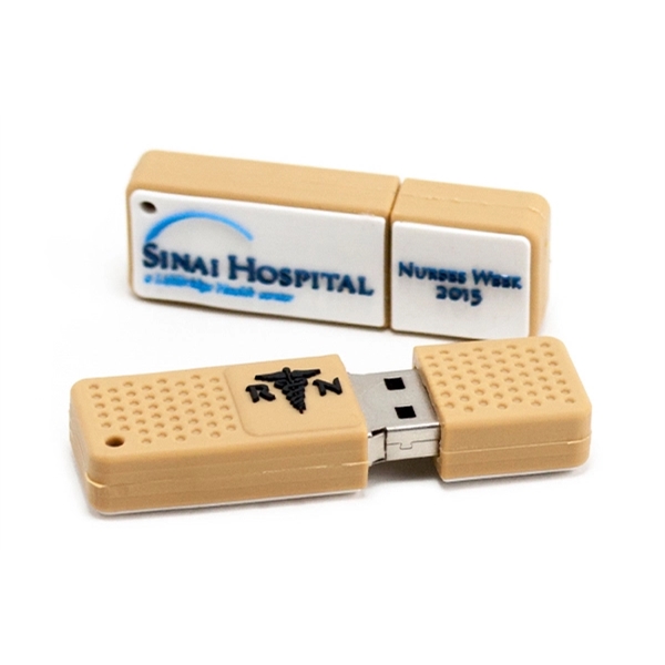 Custom 3D PVC USB Flash Drive - Bandage Shaped