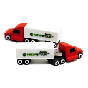 Custom 3D PVC USB Flash Drive - Truck Shaped
