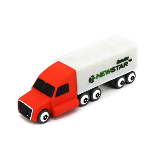 Custom 3D PVC USB Flash Drive - Truck Shaped - Image 3