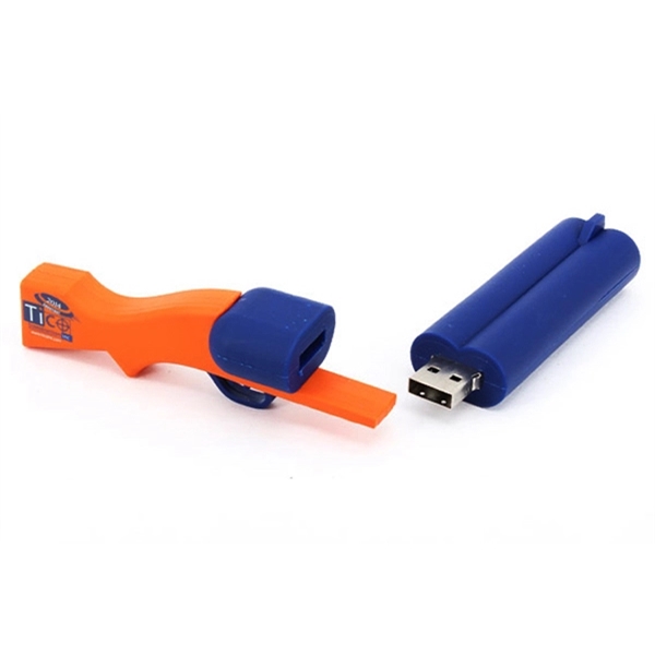 Custom 3D PVC USB Flash Drive - Shotgun Shaped - Image 4