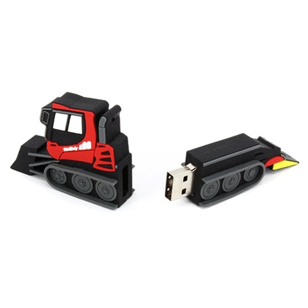 Custom 3D PVC USB Flash Drive - Tractor Shaped - Image 4