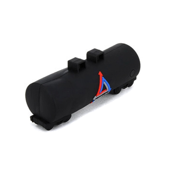 Custom 3D PVC USB Flash Drive - Oil Tanker/Train Car Shaped - Image 3