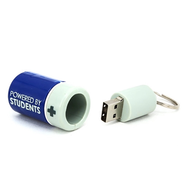 Custom 3D PVC USB Flash Drive - Battery Shaped - Image 4