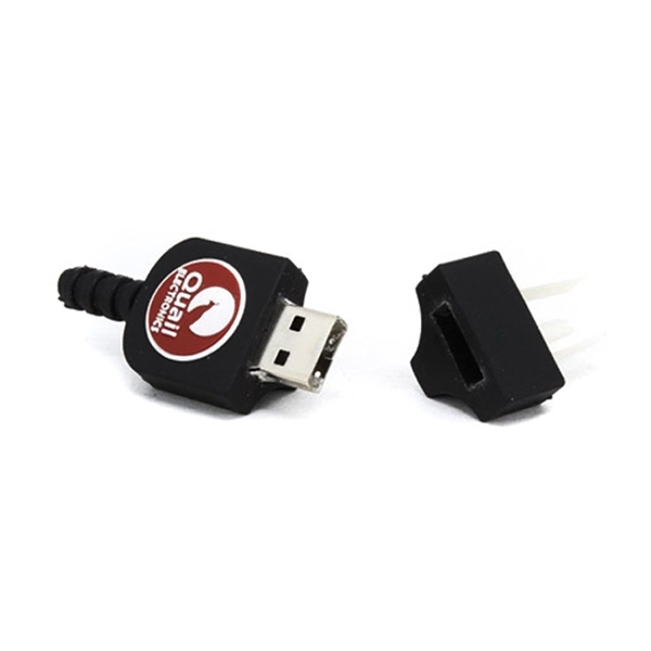 Custom 3D PVC USB Flash Drive - IEC Power Plug Shaped - Image 5