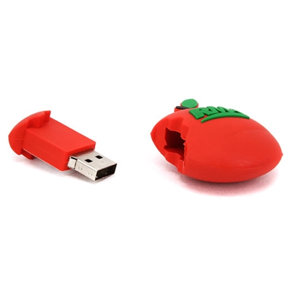 Custom 3D PVC USB Flash Drive - Apple Shaped - Image 3