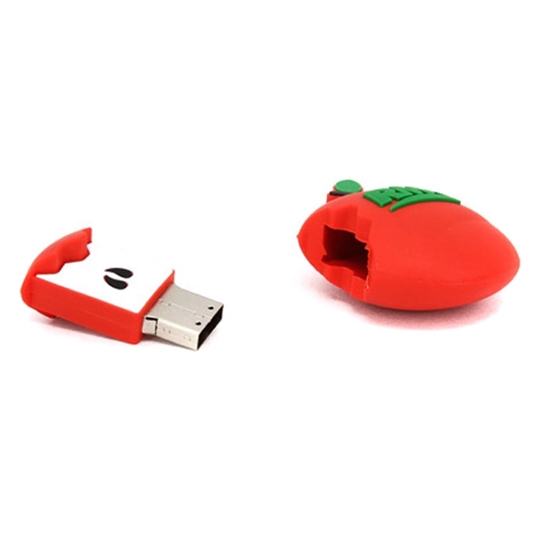 Custom 3D PVC USB Flash Drive - Apple Shaped - Image 4