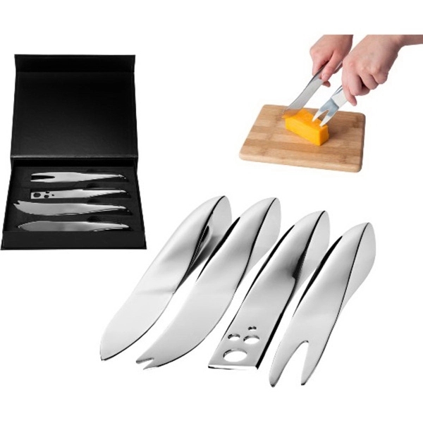 Stainless Steel Mono-Grip Cheese Tools, Set of 4