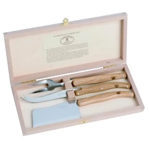 Laguiole Luxe Cheese Set, French Oak Handles