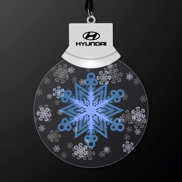 LED Animated Snowflake Necklace - Image 1
