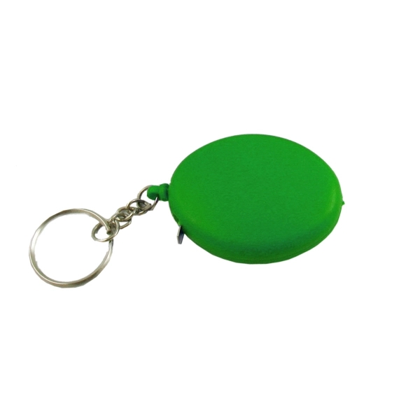 3' Oval Tape Measure W/Key Chain-Close Out Item - Image 2