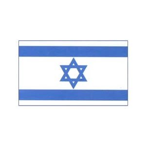 Israel / Zion Window Decals 3" x 10"
