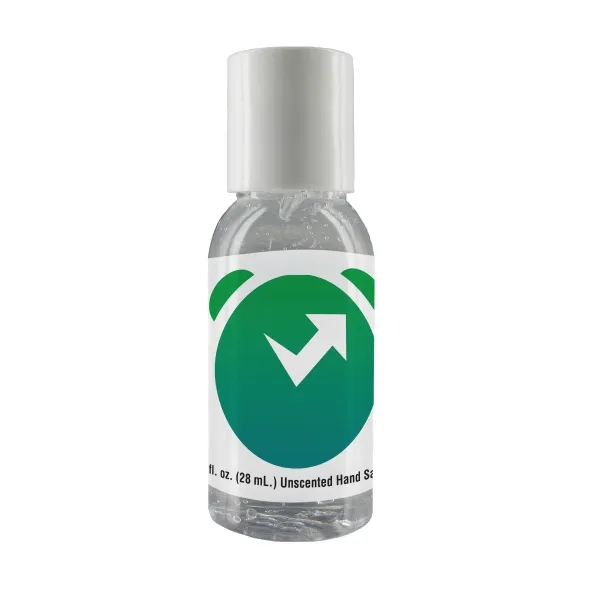1 oz. Clear Gel Sanitizer in Round Bottle