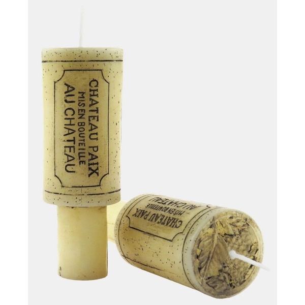 Wine Cork Candles, Two on a Card - Image 1
