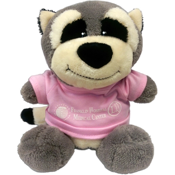 10" Smiling Faces Sitting Raccoon - Image 1