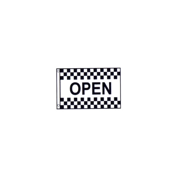 Checkered Message Flag - 4' x 6' - Image 1