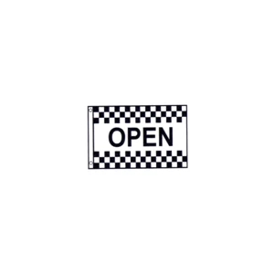 Checkered Message Flag - 4' x 6'