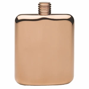 Copper Plated Sleekline Pocket Flask, 6 oz.