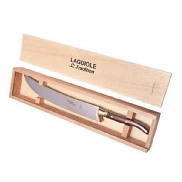 Laguiole Champagne Saber, Wood Handle - Image 2