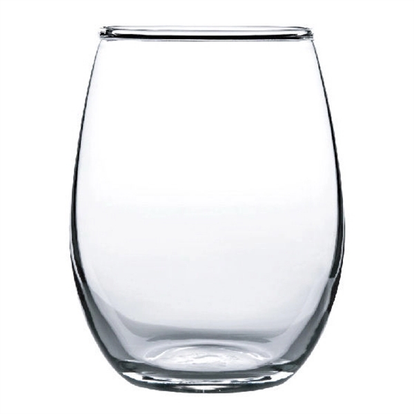 Meritus Stemless Wine Glass, 8 oz. rimfull - Image 1