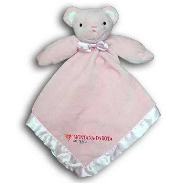 Pink Bear Baby Blanket - Image 1
