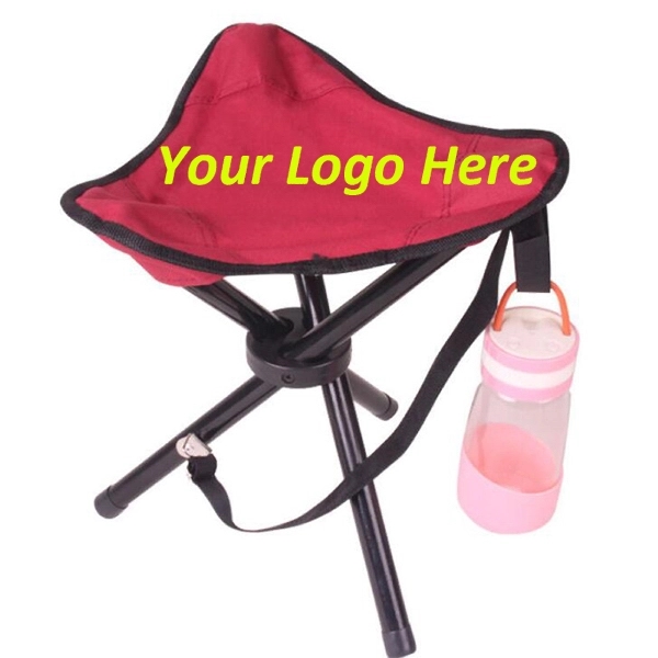 Folding Tripod Stool Chair With Carrying Bag - Image 3