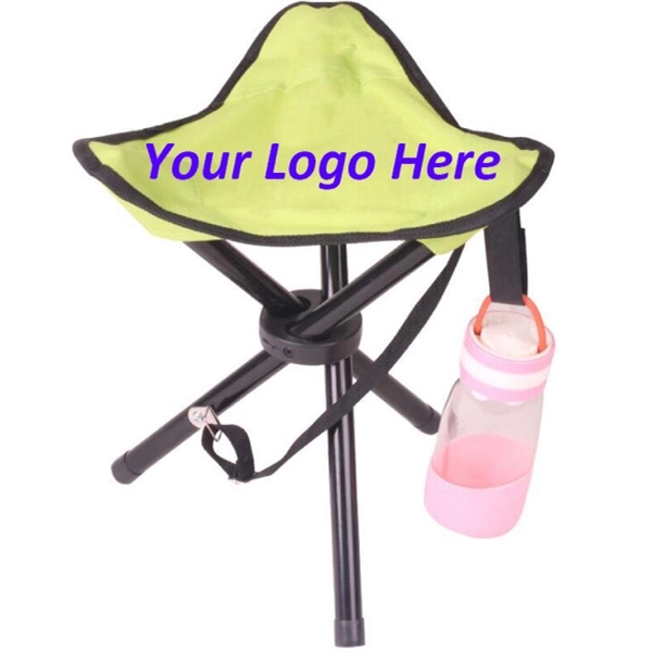 Folding Tripod Stool Chair With Carrying Bag - Image 4