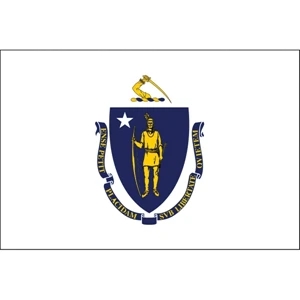 Massachusetts Official Stick Flag