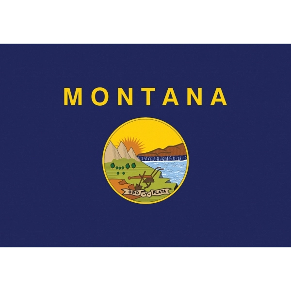 Montana Official Car Flag