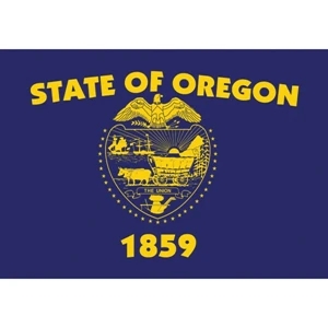 Oregon Official Car Flag