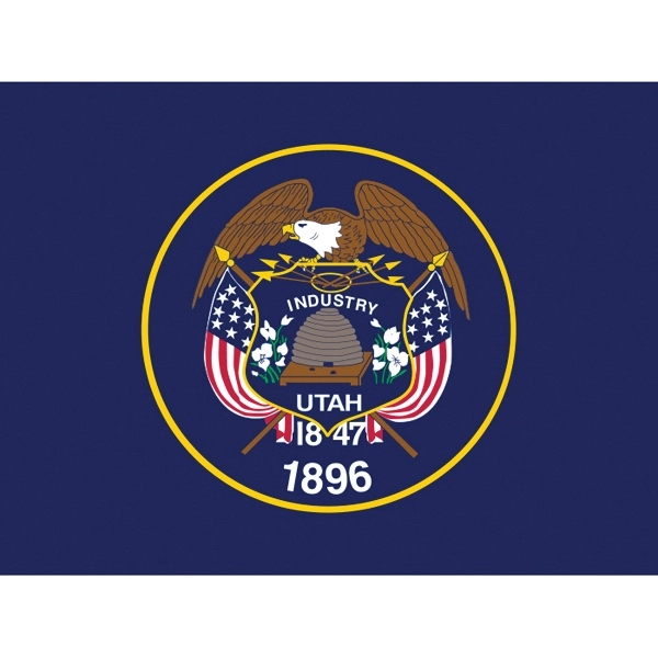 Utah Official Car Flag