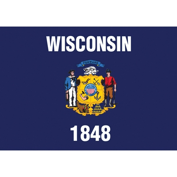 Wisconsin Official Car Flag