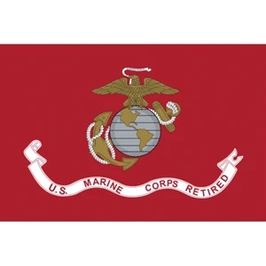 Military Flag - Marine Corps Retired