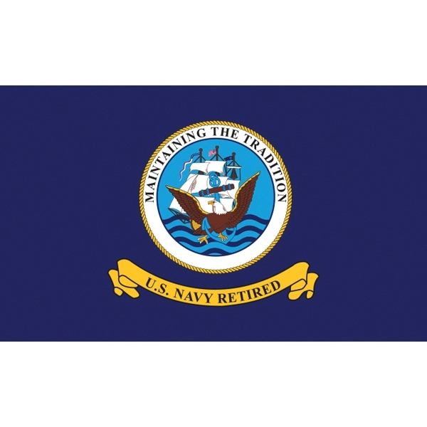 Military Flag - Navy Retired