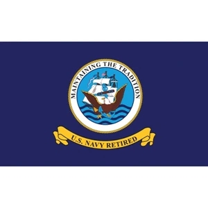 Military Flag - Navy Retired