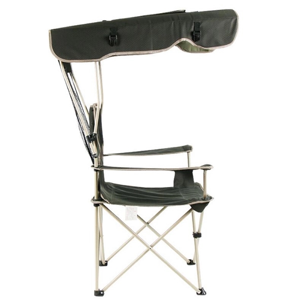 Foldable beach chair with sunshade - Image 4