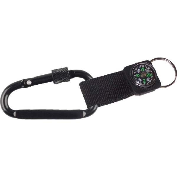Carabiner with Secured Screw and Compass - Image 3