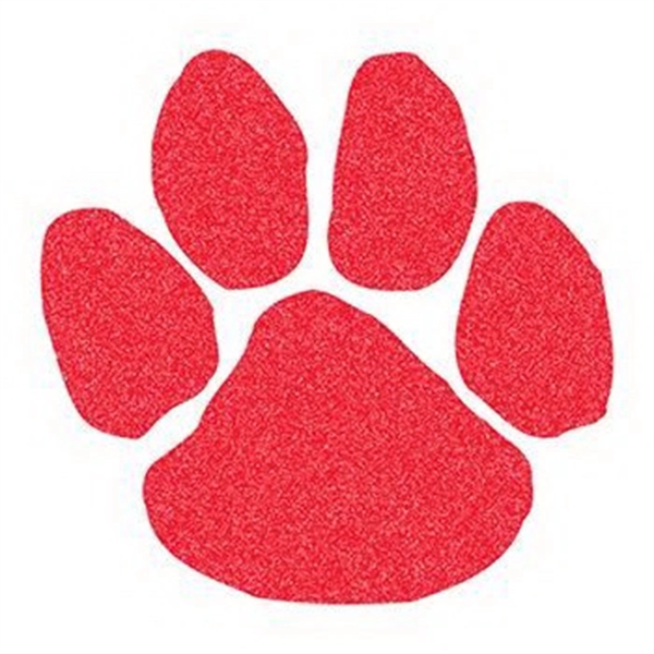 Glitter Red Paw Print Temporary Tattoo - Image 2