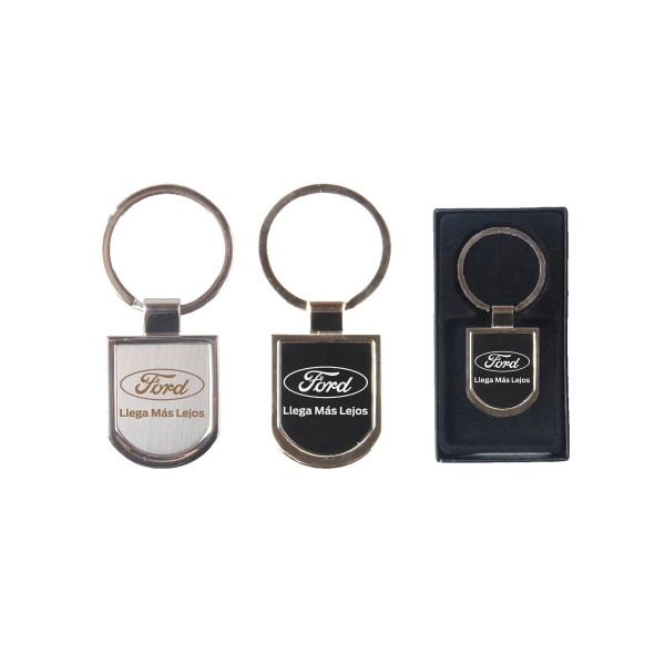 Chrome Metal Key Holder with Gift Case - Image 1
