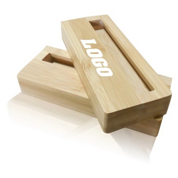 Wood Desk Business Card Holder