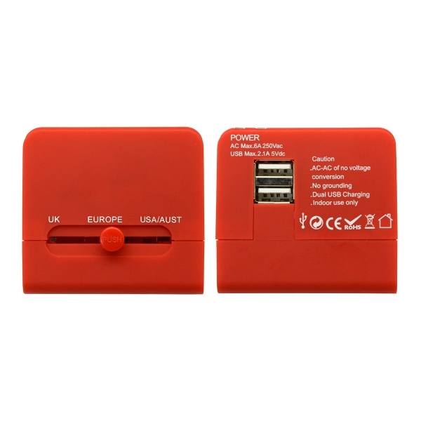 Premium Universal Charger - Red - Image 2