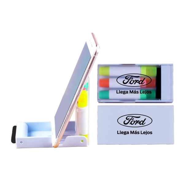 Gel Wax Highlighter with Phone Holder and Screen Cleaner - Image 1