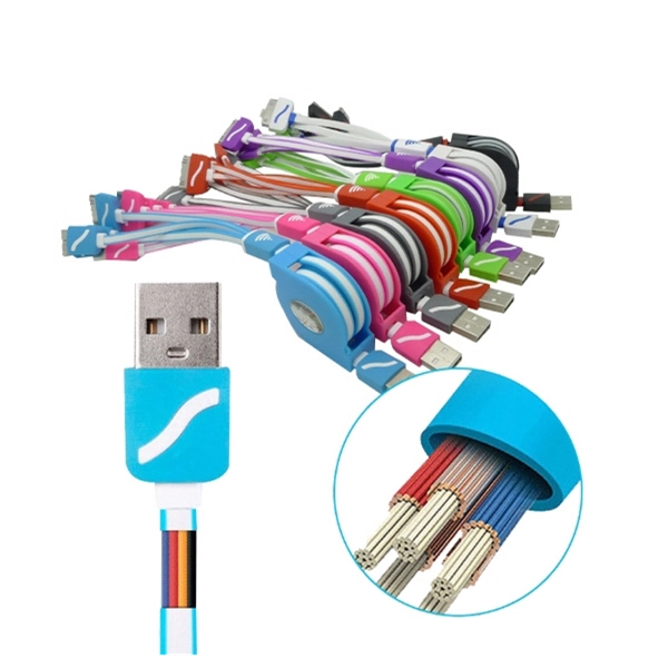 4 in 1 Coloful Retractable Multi-Function Charger Buddy - Image 1